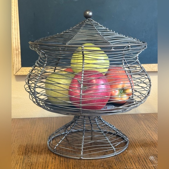 PartyLite Wire Apothecary Candle Holders/Basket - Picture 4 of 9